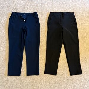 Two Pairs of Lululemon Women's Cropped dress pants Size 8